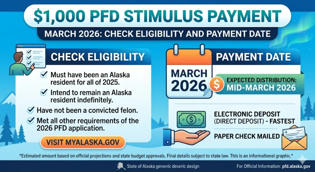 PFD Stimulus Payment March 2026