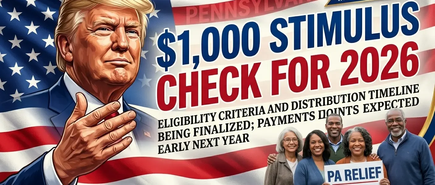 Pennsylvania $1000 Stimulus Check 2026