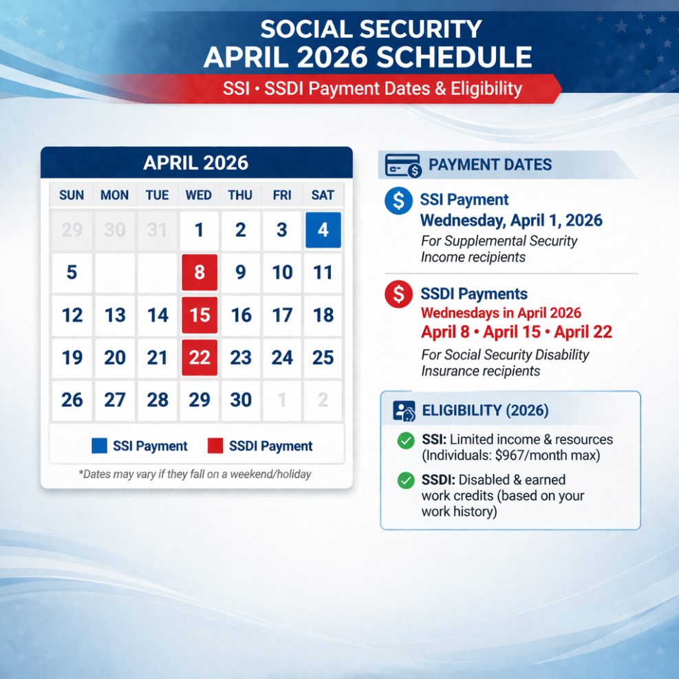 Social Security April 2026 Schedule