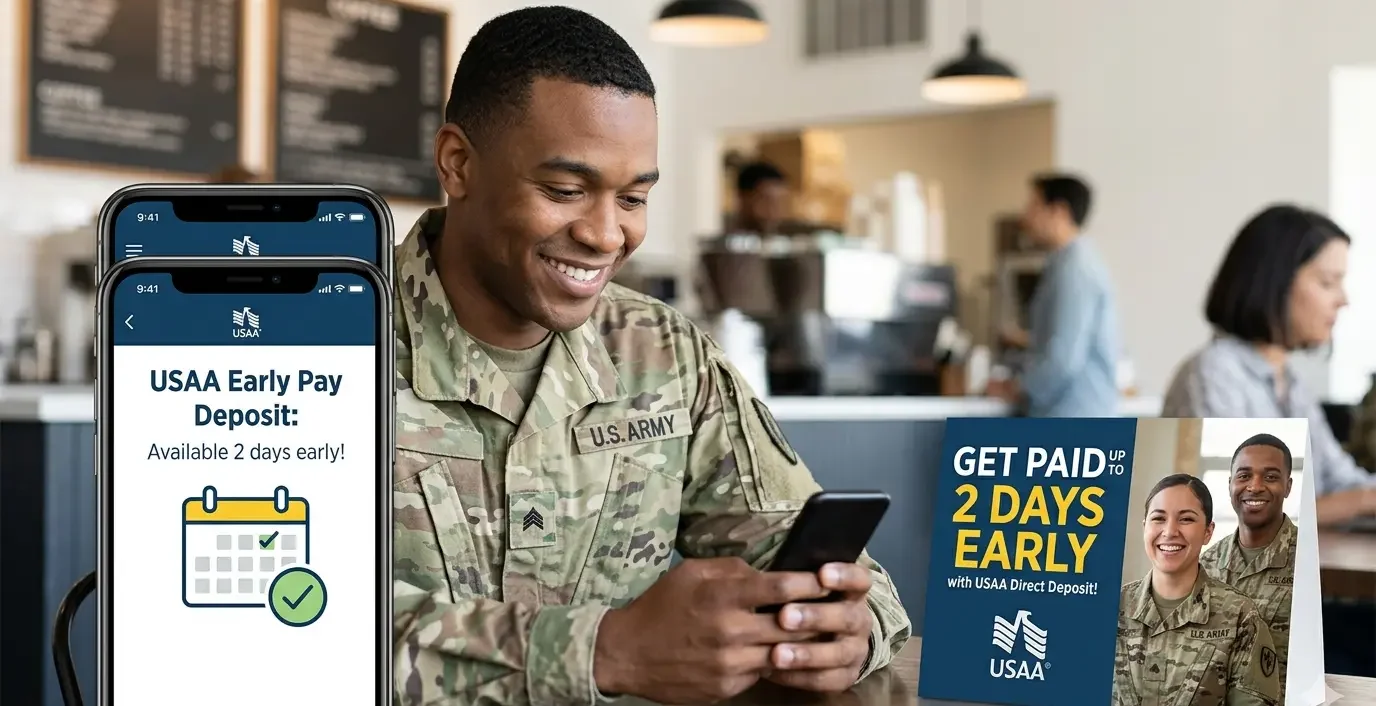 USAA early pay