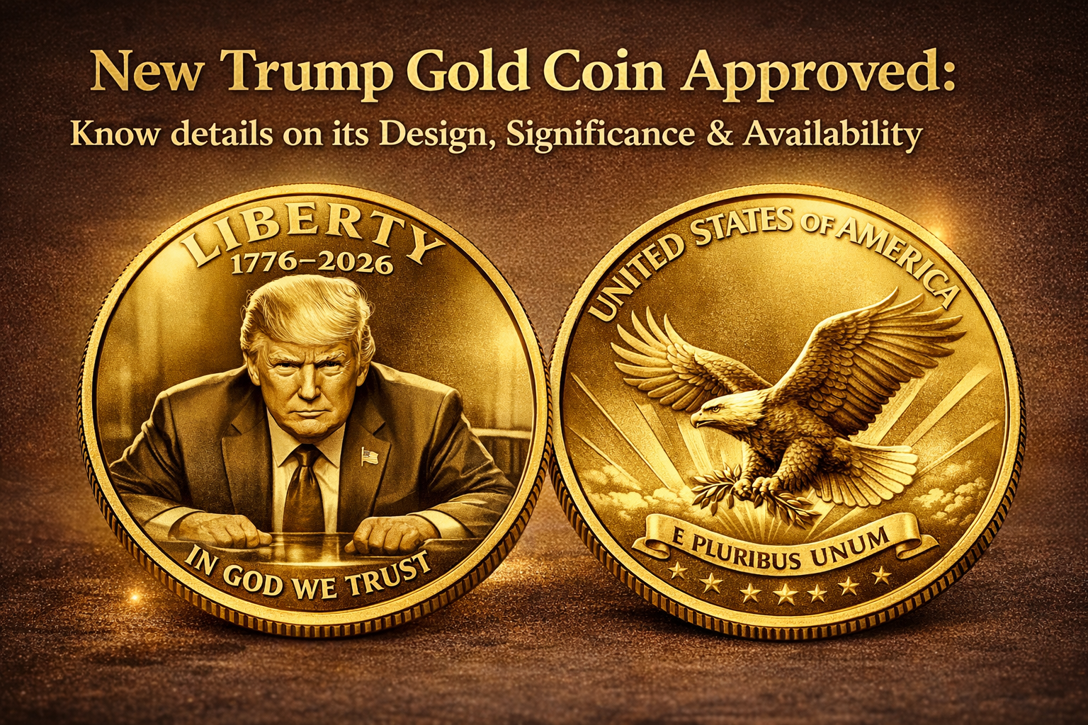 New Trump Gold Coin Approved: Know details on its Design, Significance & Availability