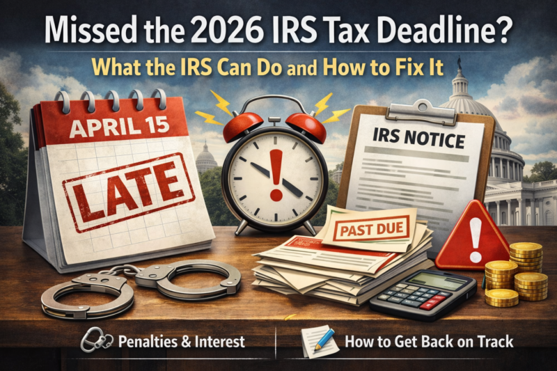 Missed the 2026 IRS Tax Deadline? What the IRS Can Do and How to Fix It